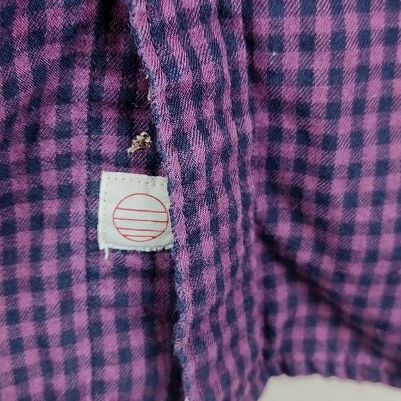 Marine Layer Mens Long Sleeve Gingham Print Button Down Shirt XL - Picture 7 of 7